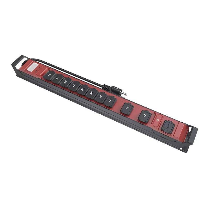 Vodotesný USB napájací pásik s 10 výstupmi