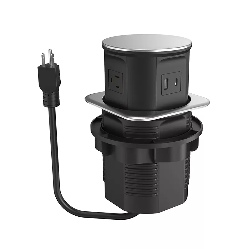 3 výstupy Plastový vstup na stôl 3 výstupy Plastový vstup na stôl