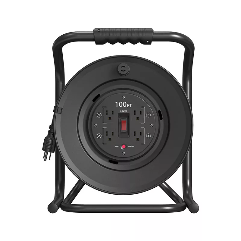 4 výstupy Plastová cievka s káblom 100 stôp 4 výstupy Plastová cievka s káblom 100 stôp